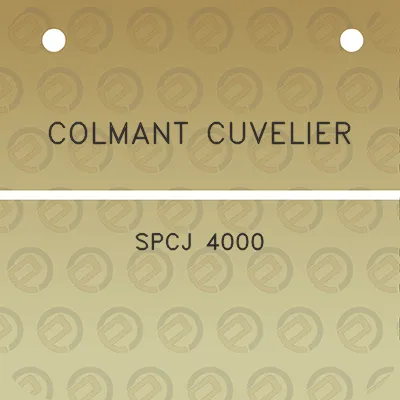 colmant-cuvelier-spcj-4000