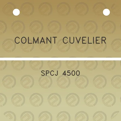 colmant-cuvelier-spcj-4500