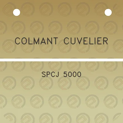 colmant-cuvelier-spcj-5000