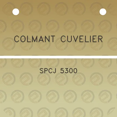 colmant-cuvelier-spcj-5300