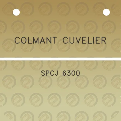 colmant-cuvelier-spcj-6300