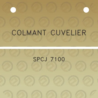 colmant-cuvelier-spcj-7100