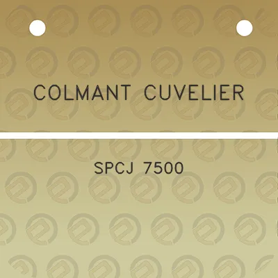 colmant-cuvelier-spcj-7500