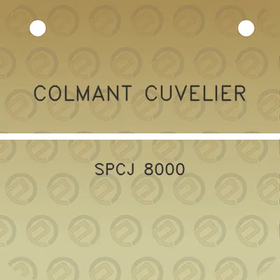 colmant-cuvelier-spcj-8000