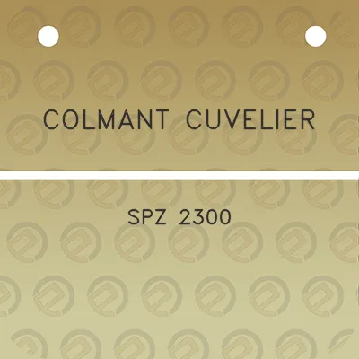 colmant-cuvelier-spz-2300