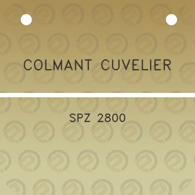 colmant-cuvelier-spz-2800