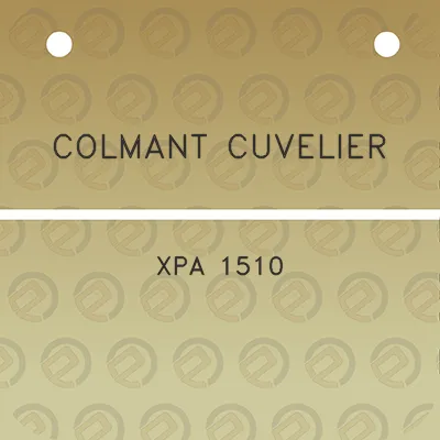 colmant-cuvelier-xpa-1510