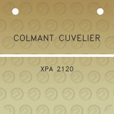 colmant-cuvelier-xpa-2120