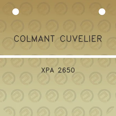 colmant-cuvelier-xpa-2650