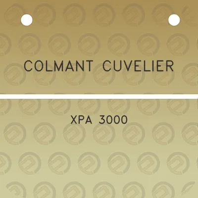 colmant-cuvelier-xpa-3000