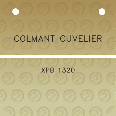 colmant-cuvelier-xpb-1320