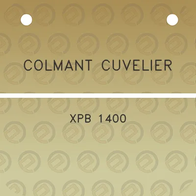 colmant-cuvelier-xpb-1400