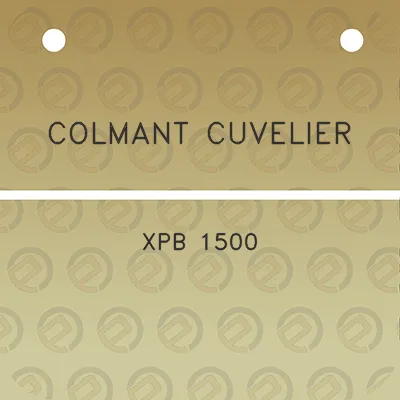 colmant-cuvelier-xpb-1500