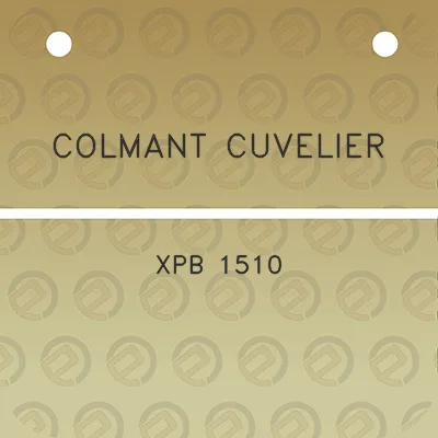 colmant-cuvelier-xpb-1510