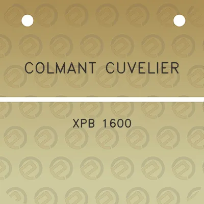 colmant-cuvelier-xpb-1600