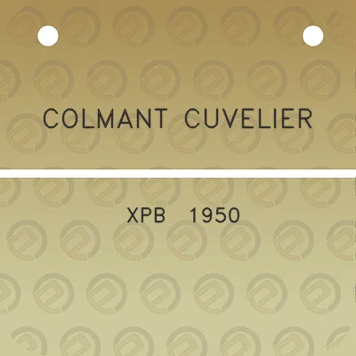 colmant-cuvelier-xpb-1950