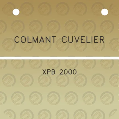 colmant-cuvelier-xpb-2000