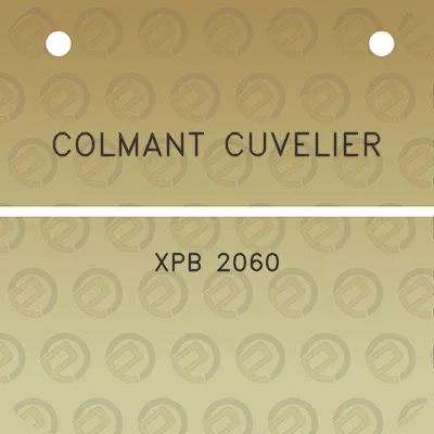 colmant-cuvelier-xpb-2060