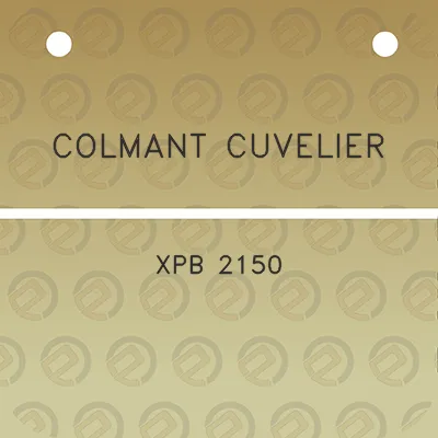 colmant-cuvelier-xpb-2150