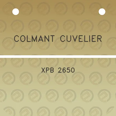 colmant-cuvelier-xpb-2650