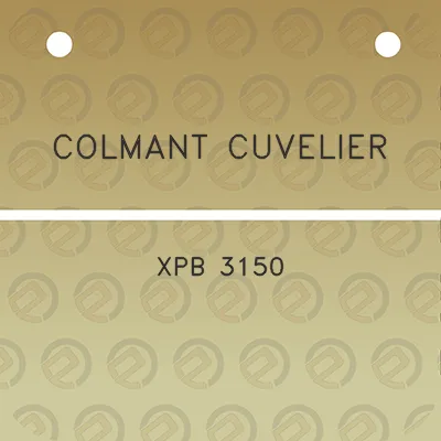 colmant-cuvelier-xpb-3150