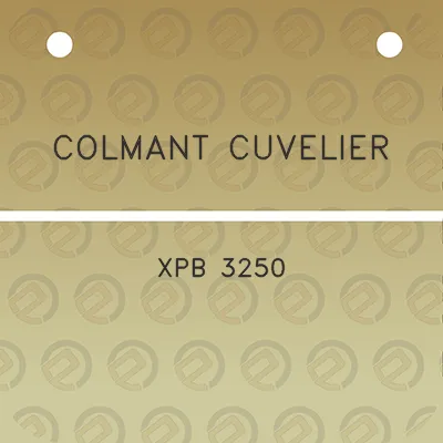 colmant-cuvelier-xpb-3250