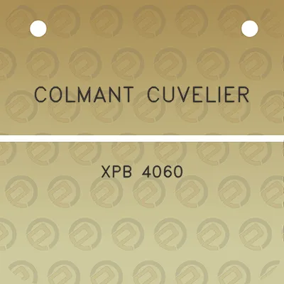 colmant-cuvelier-xpb-4060