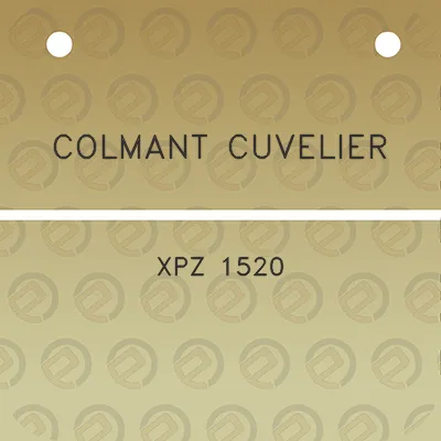 colmant-cuvelier-xpz-1520