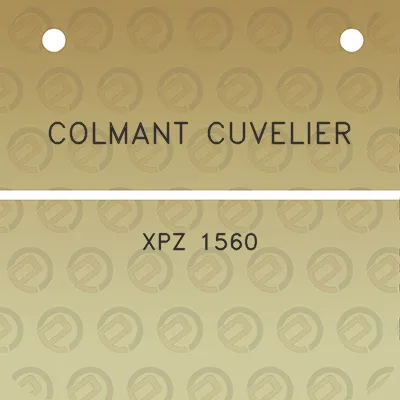 colmant-cuvelier-xpz-1560