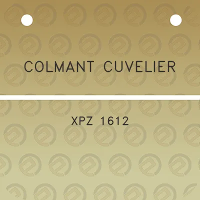 colmant-cuvelier-xpz-1612