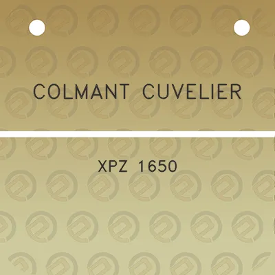 colmant-cuvelier-xpz-1650