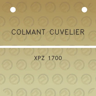 colmant-cuvelier-xpz-1700