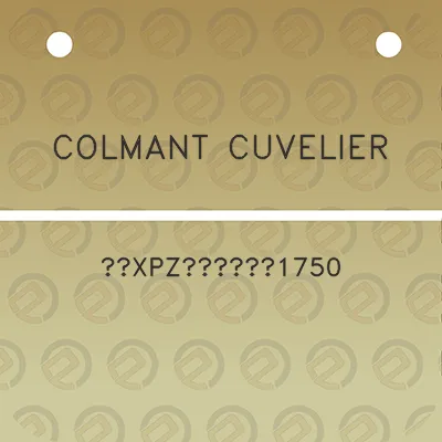 colmant-cuvelier-xpz-1750