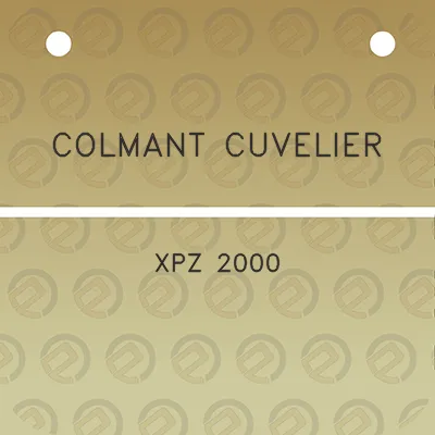 colmant-cuvelier-xpz-2000