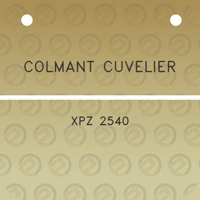 colmant-cuvelier-xpz-2540