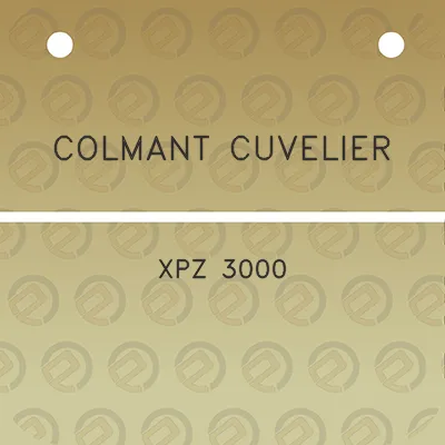 colmant-cuvelier-xpz-3000