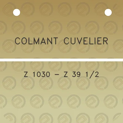 colmant-cuvelier-z-1030-z-39-12