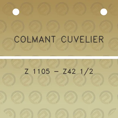 colmant-cuvelier-z-1105-z42-12