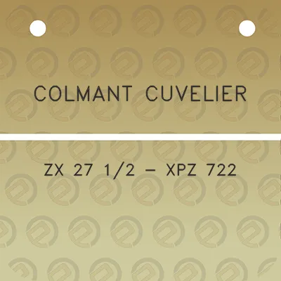 colmant-cuvelier-zx-27-12-xpz-722