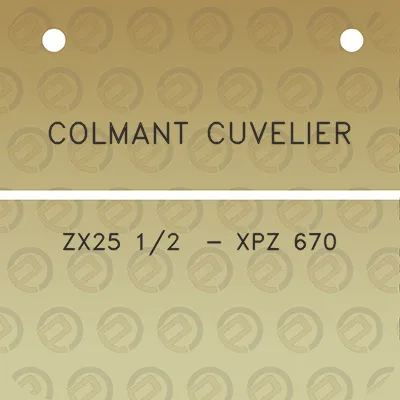 colmant-cuvelier-zx25-12-xpz-670