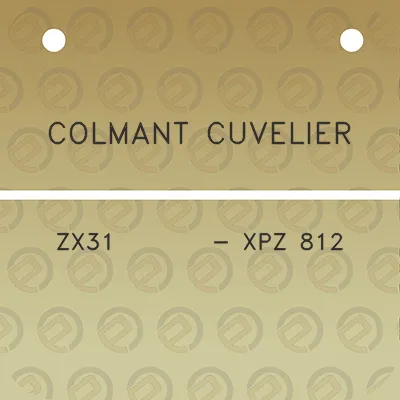 colmant-cuvelier-zx31-xpz-812