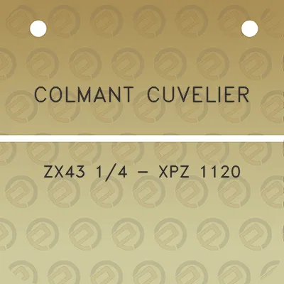 colmant-cuvelier-zx43-14-xpz-1120