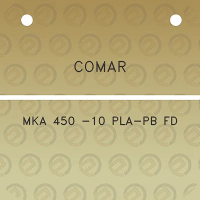 comar-mka-450-10-pla-pb-fd