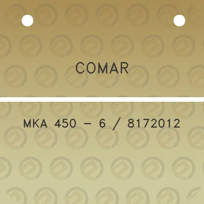 comar-mka-450-6-8172012