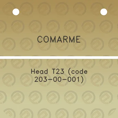 comarme-head-t23-code-203-00-001