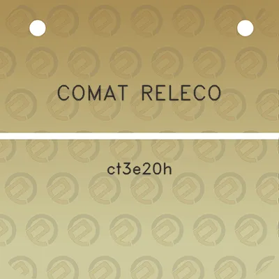 comat-releco-ct3e20h