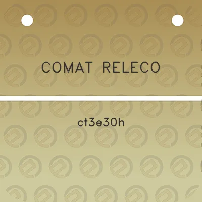 comat-releco-ct3e30h