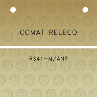 comat-releco-rs41-manp