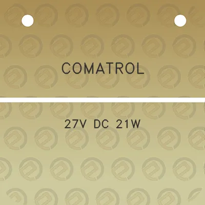 comatrol-27v-dc-21w