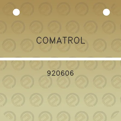 comatrol-920606